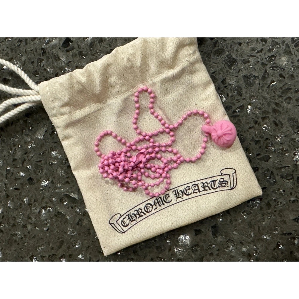 CHROME HEARTS CROSSBALL CHARM NECKLACE PINK RARE ❤️✅ BRAND NEW SHIPS NOW CH